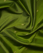 Alli Green Korvai Pure Silk Saree with Red Rose Border