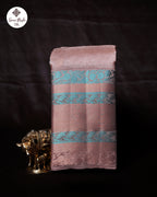Dark Keva Pure Silk Fancy Saree with Multi-Color Border