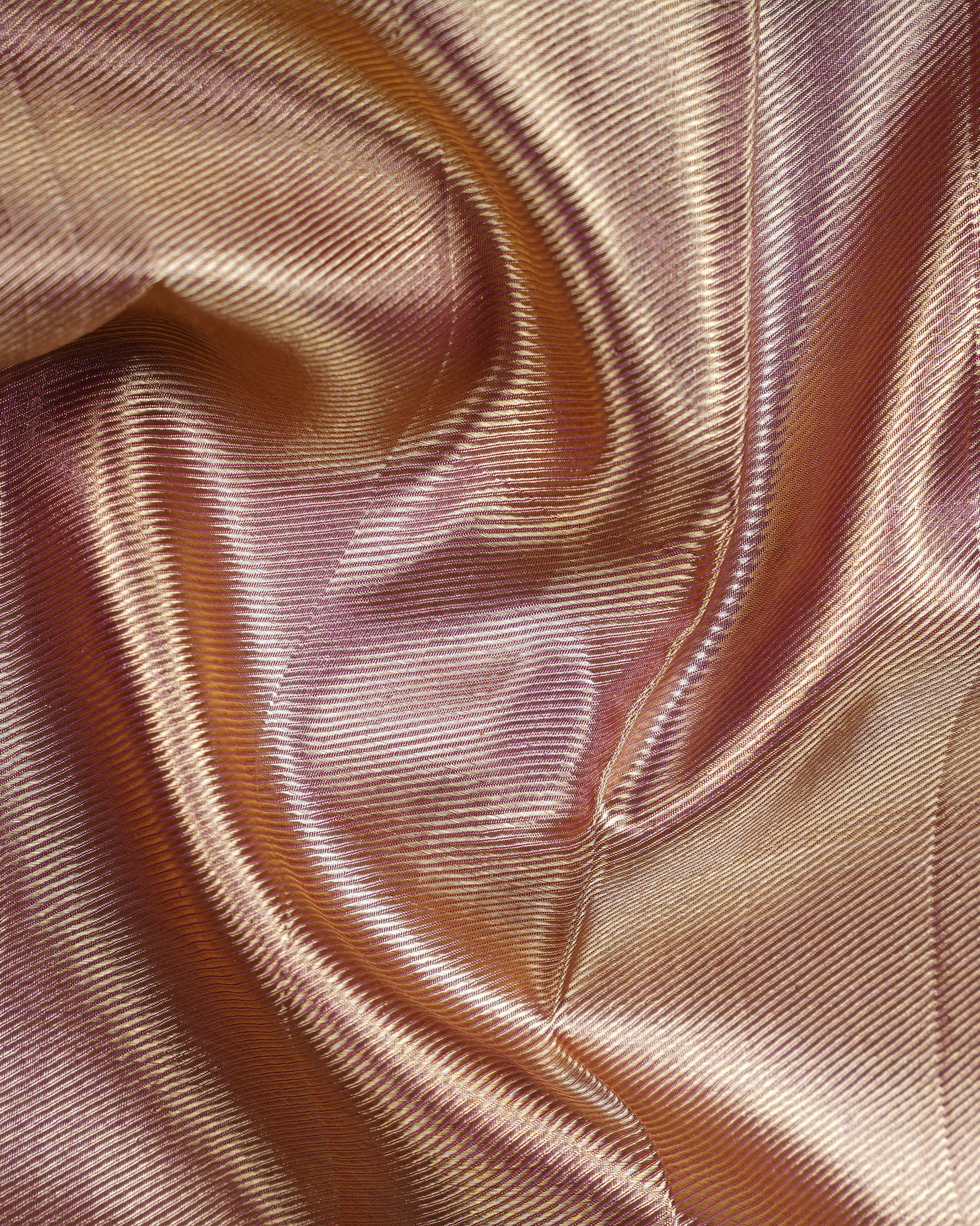 Gold Pure Zari Kanchipuram Silk Saree – Silver Round Buttas & Maroon Korvai Border