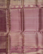 Gold Tissue Kanchipuram Silk Saree – Multi-Colour Coin Buttas with Pink Contrast Border