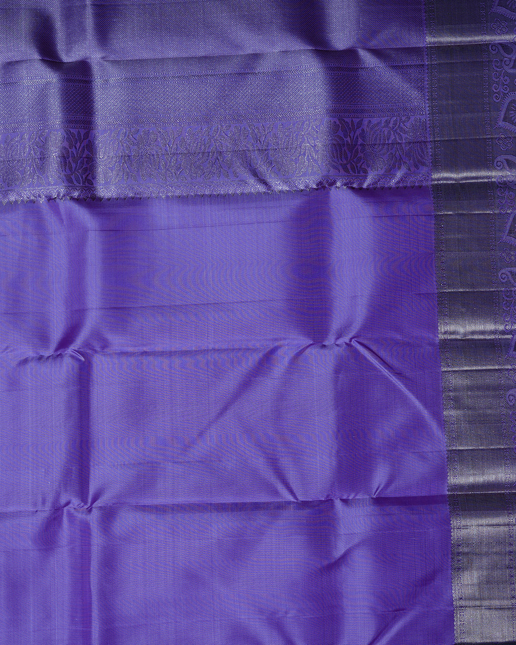 Lavender Pure Silk Saree with Elegant Fancy Border