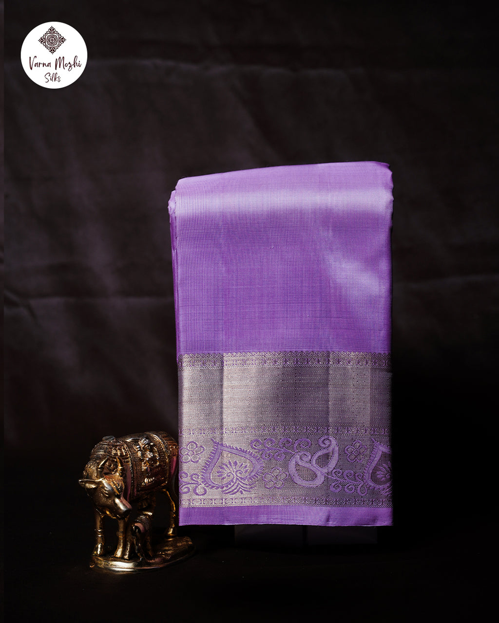 Lavender Pure Silk Saree with Elegant Fancy Border