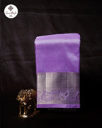 Lavender Pure Silk Saree with Elegant Fancy Border