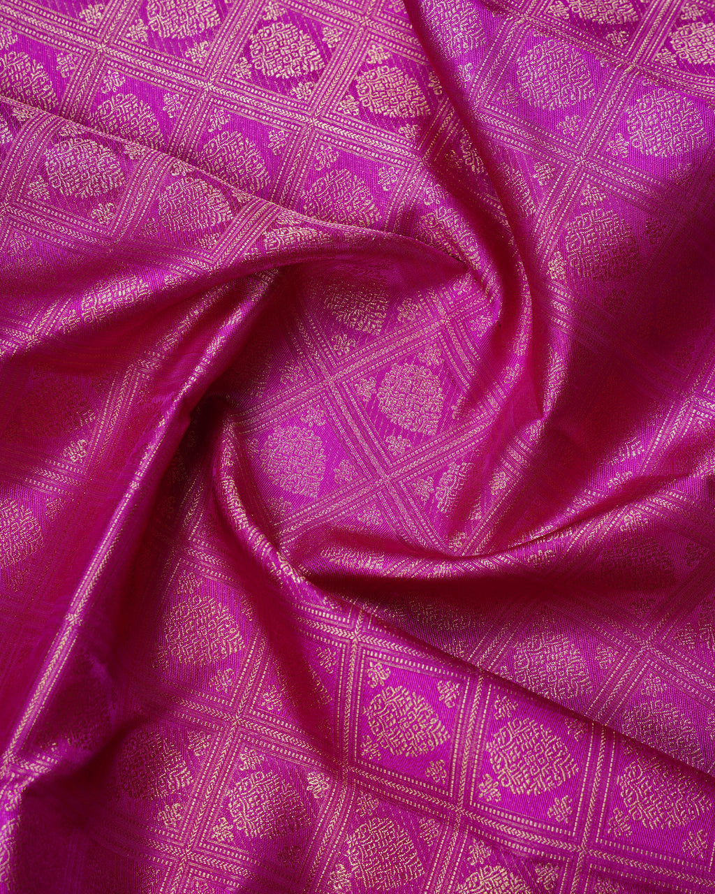 Purple & Grey Tissue Silk Saree with Box Thilagam Gold Zari (2G Weave)