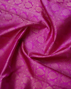 Purple & Grey Tissue Silk Saree with Box Thilagam Gold Zari (2G Weave)