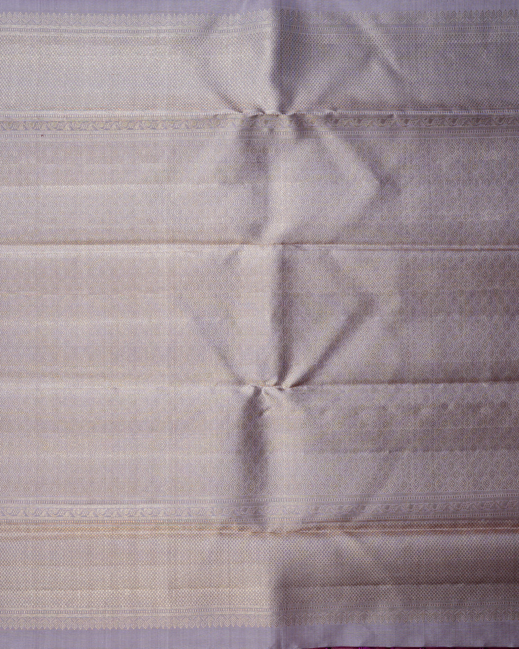 Purple & Grey Tissue Silk Saree with Box Thilagam Gold Zari (2G Weave)