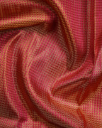 Silver-Gold Tissue Kanchipuram Silk Saree – Red Korvai Border & Floral Zari Buttas