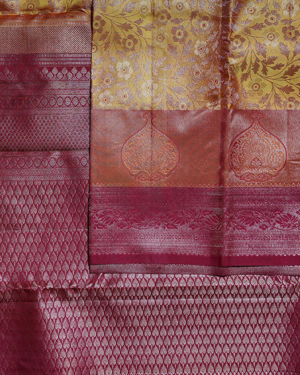 Pure Silk Semi Contrast Saree - Rexona & V.Paaku