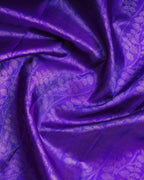 Royal Blue & Pink Combination Tissue Silk Saree – Small Border with Koi Zari Design, 2G Gold Zari