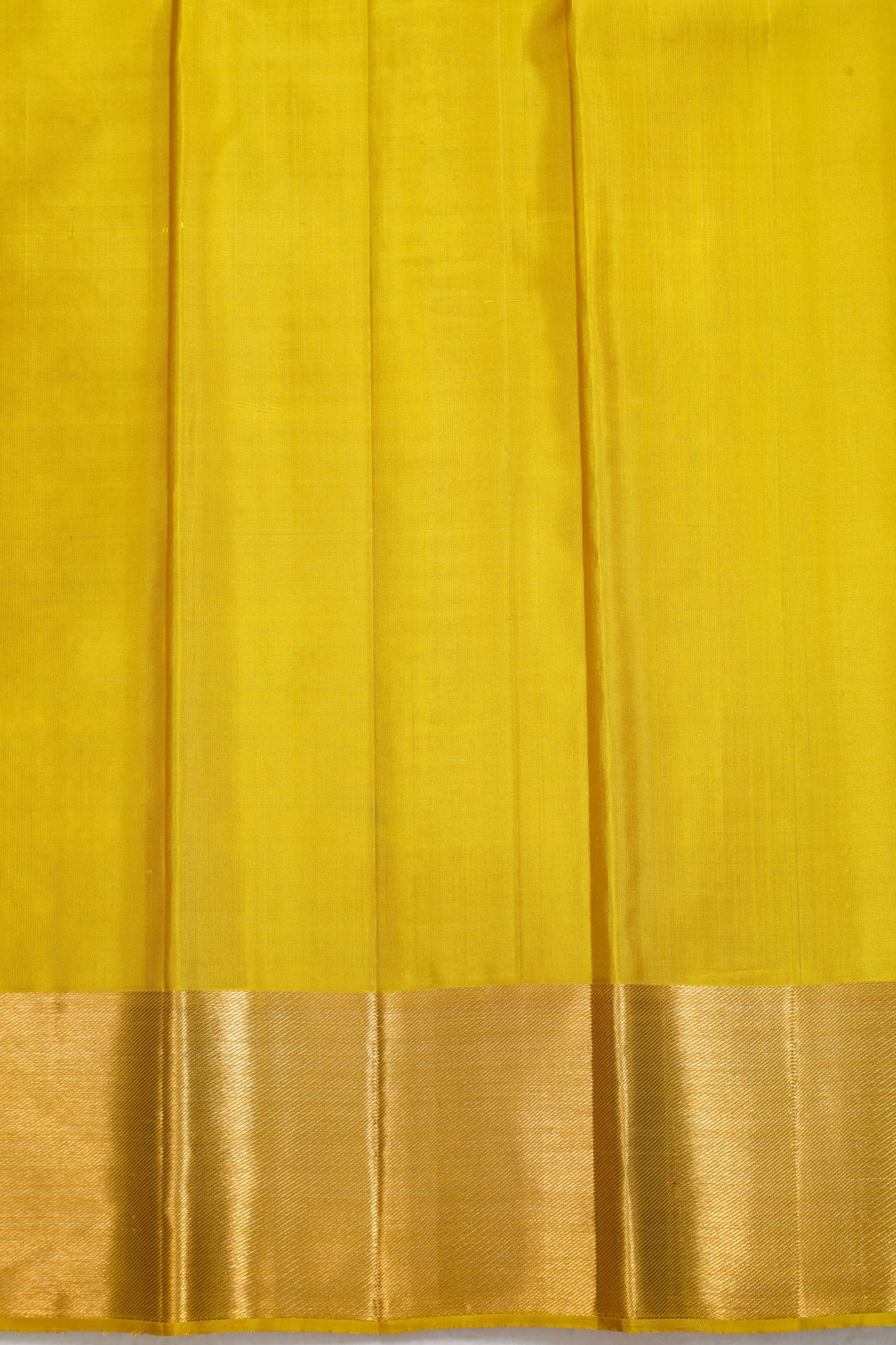 Alli Colour Kanchipuram Pure Silk Saree with Box Butta Design and Self Fancy Border