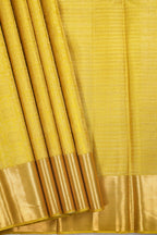 Alli Colour Kanchipuram Pure Silk Saree with Box Butta Design and Self Fancy Border