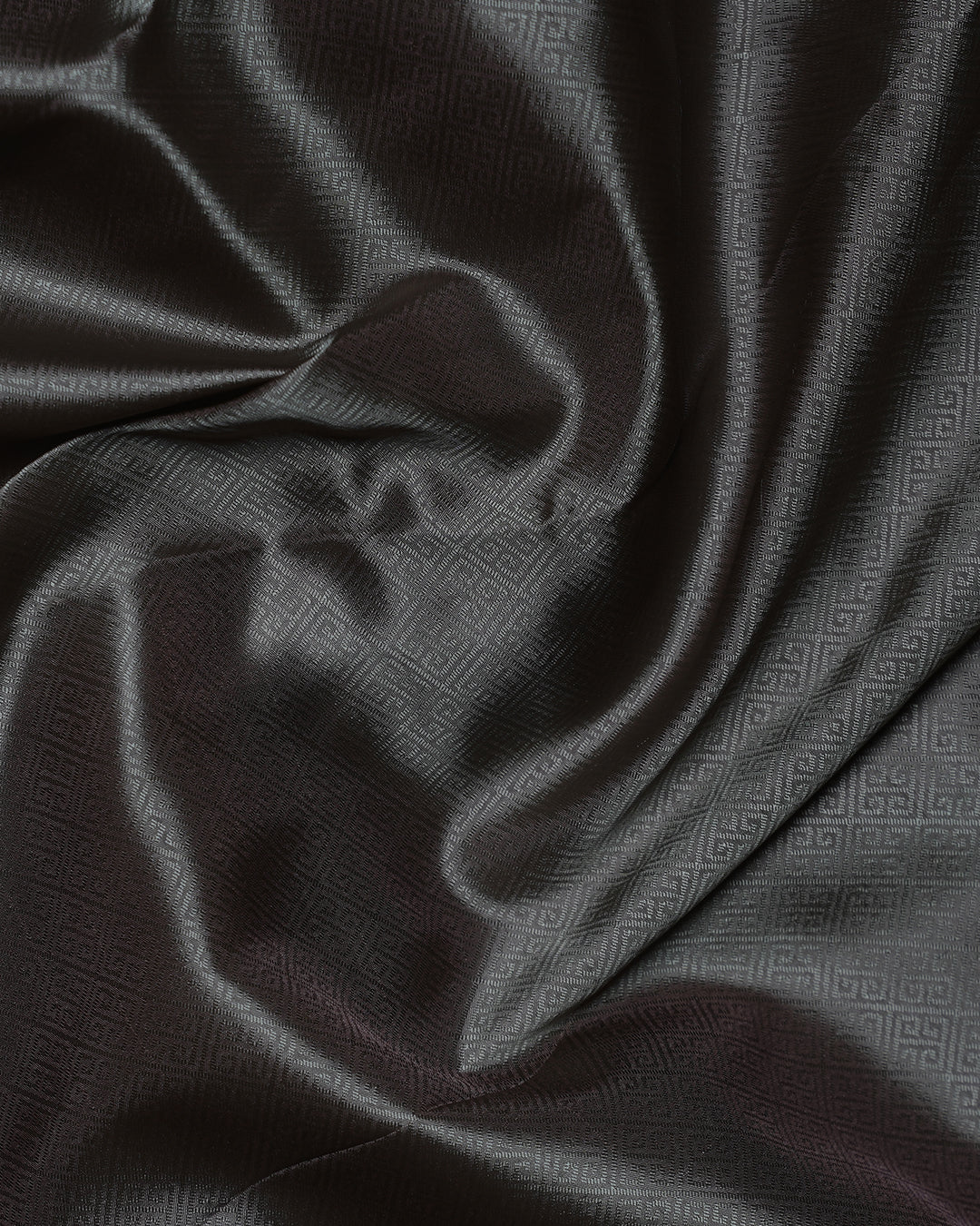 Ash Pure Silk Saree with D. Meenakshi Contrast Border