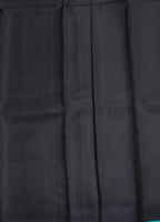 Black Fancy Kanchipuram Pure Silk Saree with Traditional Butta Design
