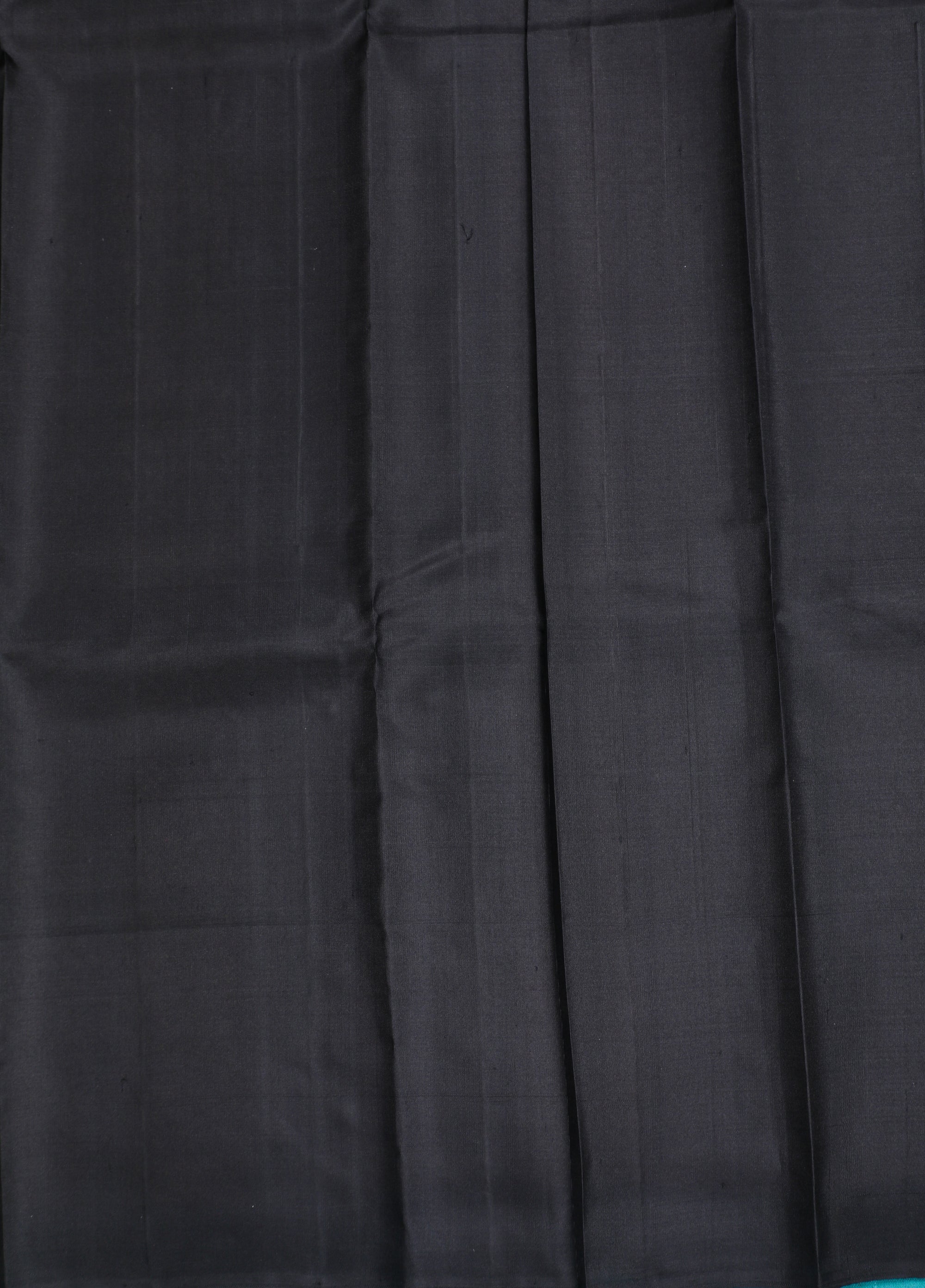 Black Fancy Kanchipuram Pure Silk Saree with Traditional Butta Design