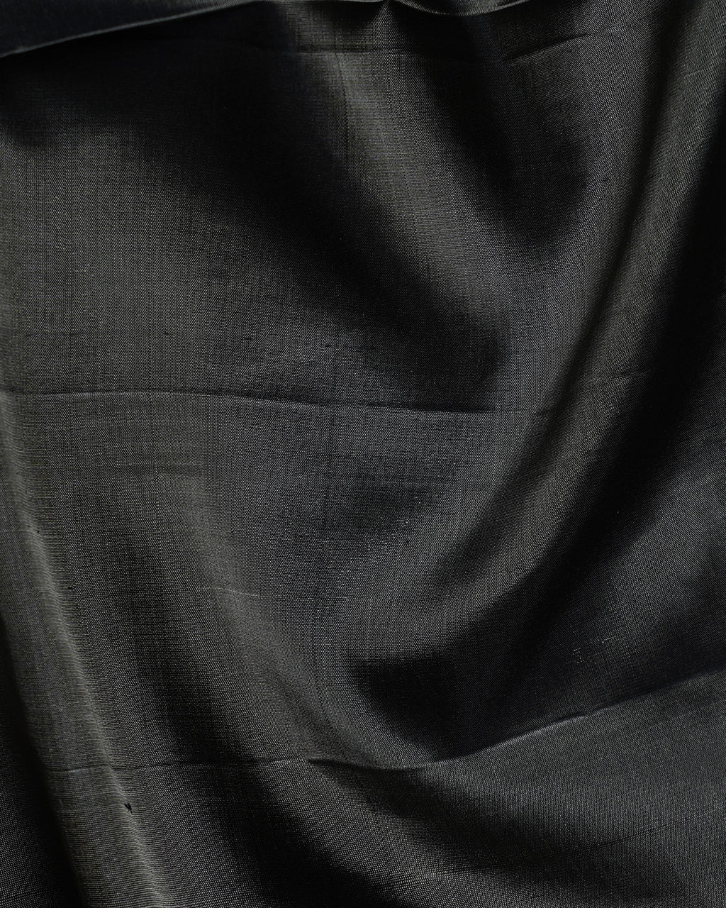 Pure Silk Charcoal Grey Paisley Weave Saree