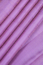 Lavender Colour Kanchipuram Pure Silk Saree with Box Flower Design and Self Fancy Border