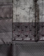 Light Coffee Pure Silk Saree with V. Paakku Border