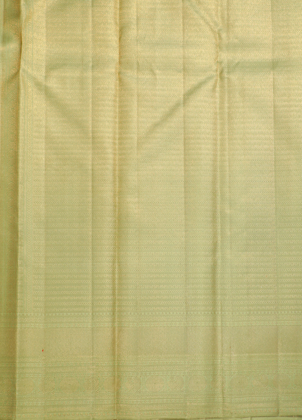 Light Pista Kanchipuram Pure Silk Saree with Diamond Design and Self Border