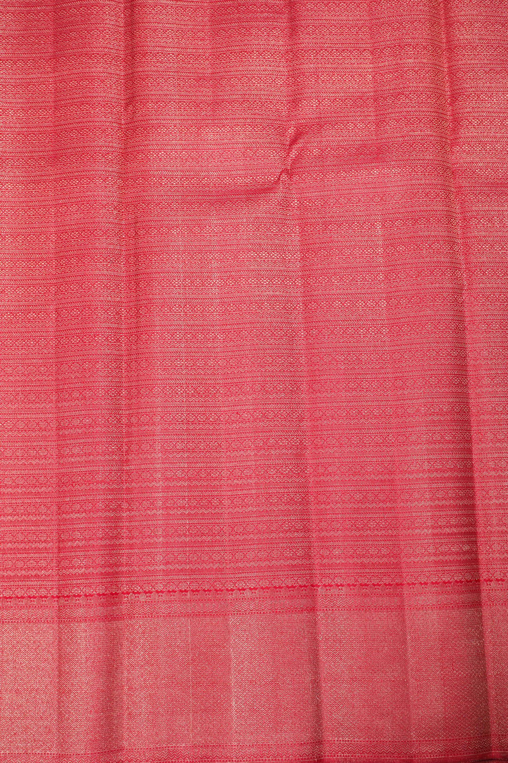 Maroon Kanchipuram Pure Silk Saree with Diamond Design and Self Border