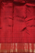 Maroon Kanchipuram Pure Silk Saree with Traditional Self Border and Manga Butta Design