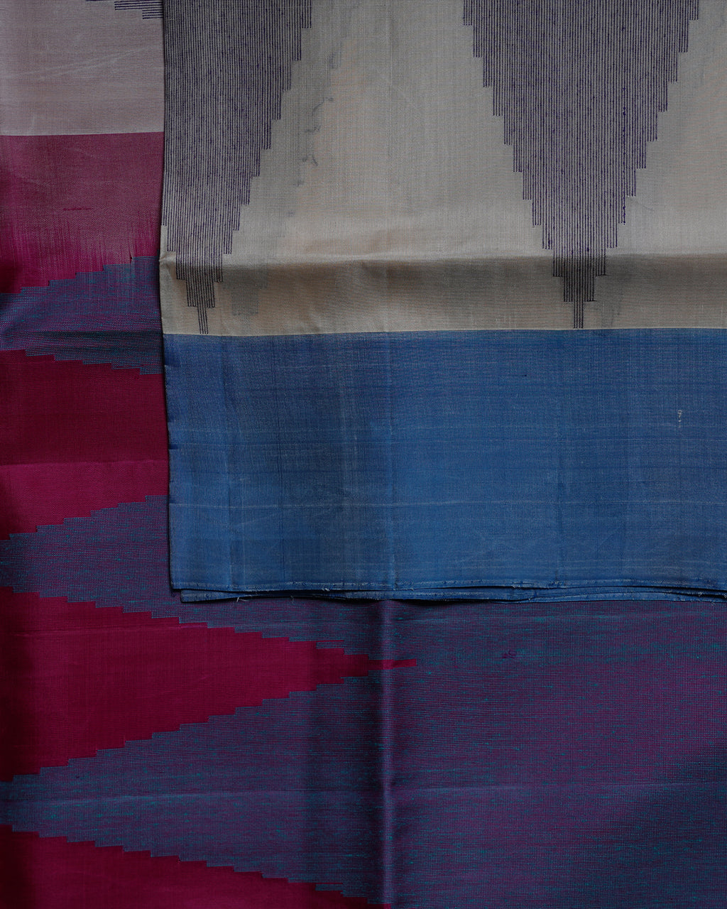Multi Colour Rekku Design Soft Silk Pure Silk Saree