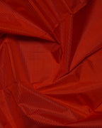 Orange Pure Silk Saree with Green Semi Contrast Border