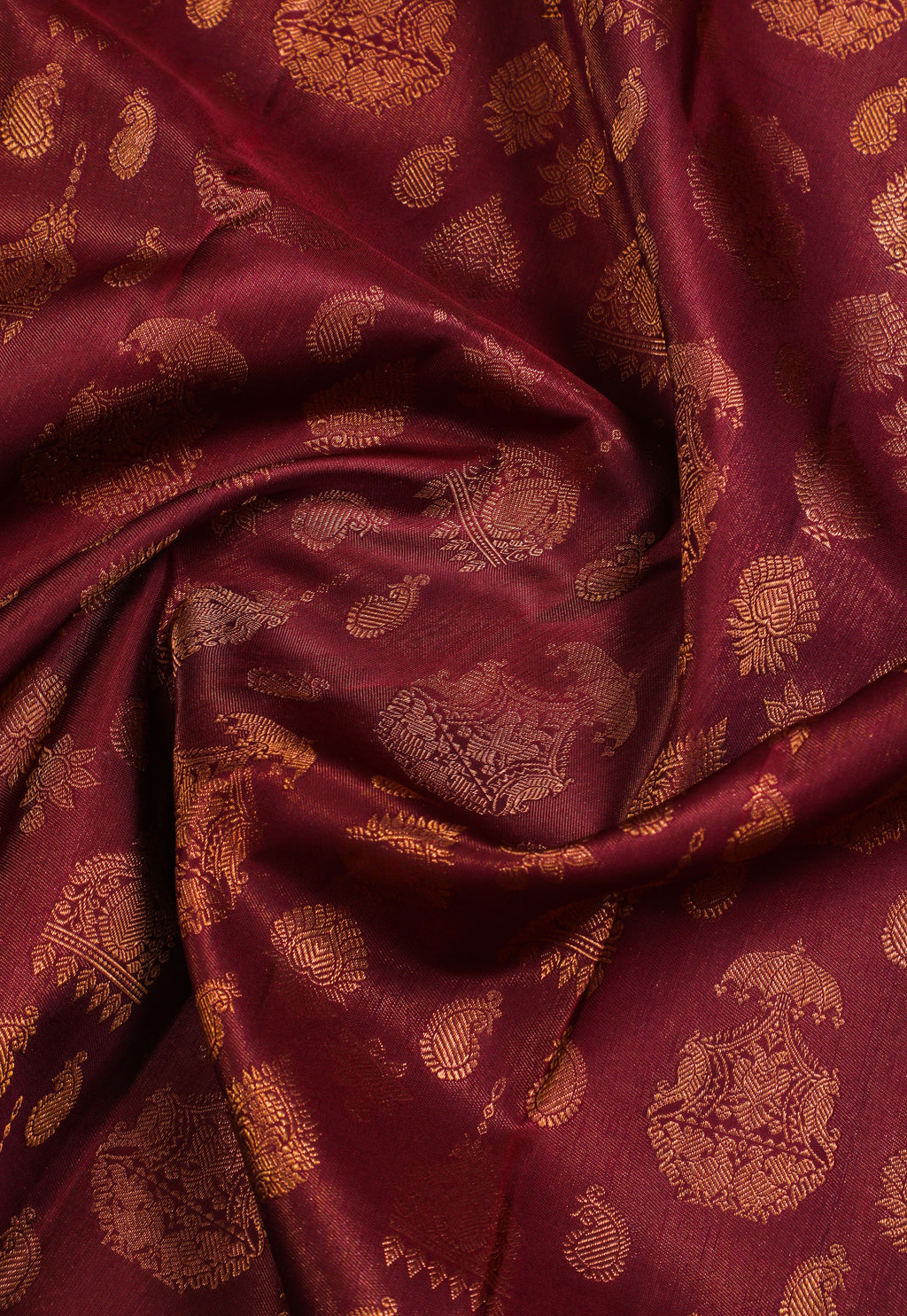 Paakku Colour Kanchipuram Pure Silk Saree with Jimikki Design and Self Traditional Border
