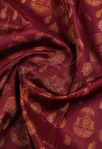 Paakku Colour Kanchipuram Pure Silk Saree with Jimikki Design and Self Traditional Border