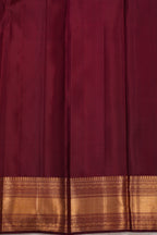Paakku Colour Kanchipuram Pure Silk Saree with Jimikki Design and Self Traditional Border