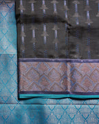 Paaku Pure Silk Saree with Rexona Semi Contrast Border