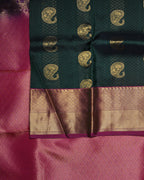 Pachai Green Korvai Pure Silk Saree - Manga Butta