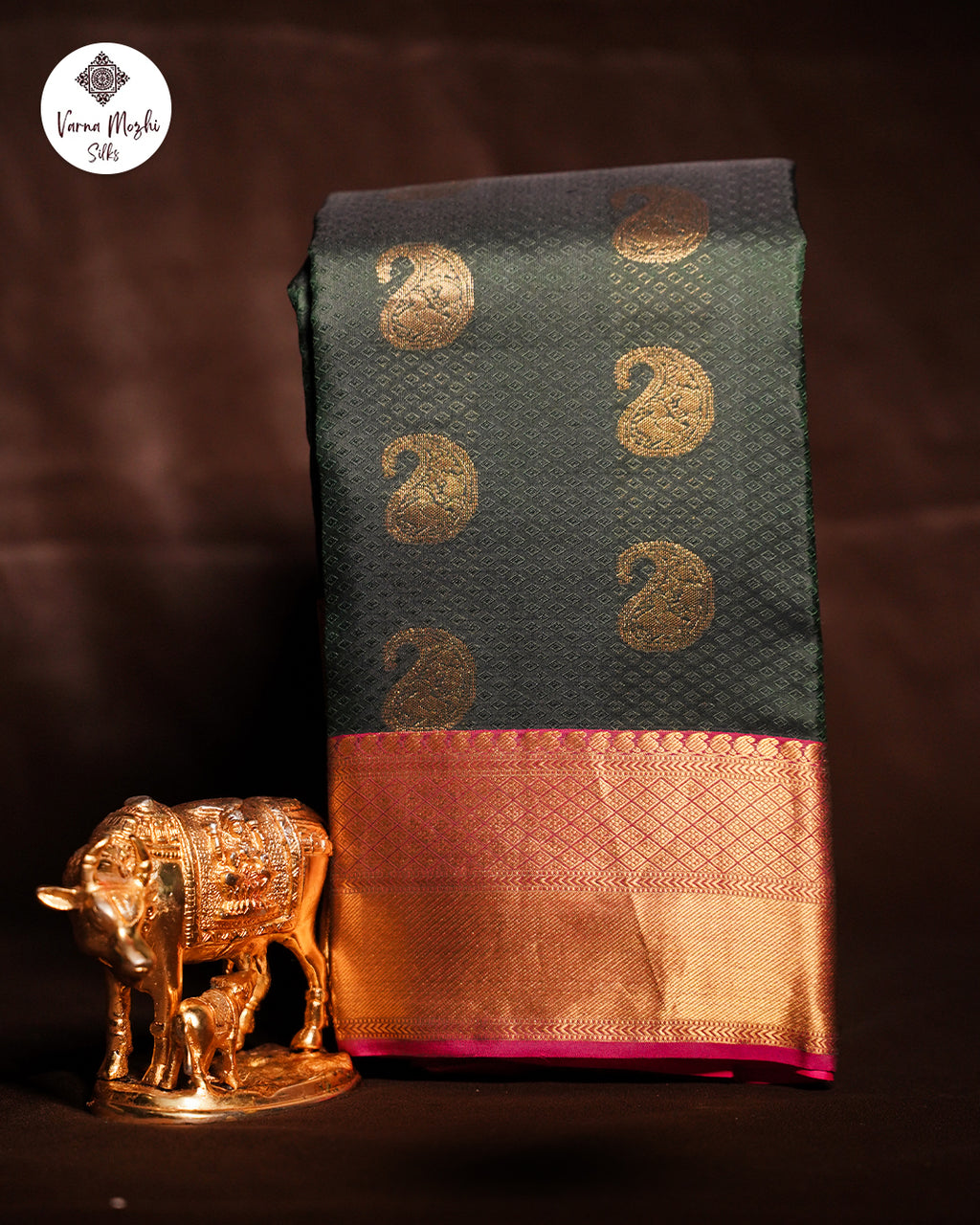 Pachai Green Korvai Pure Silk Saree - Manga Butta