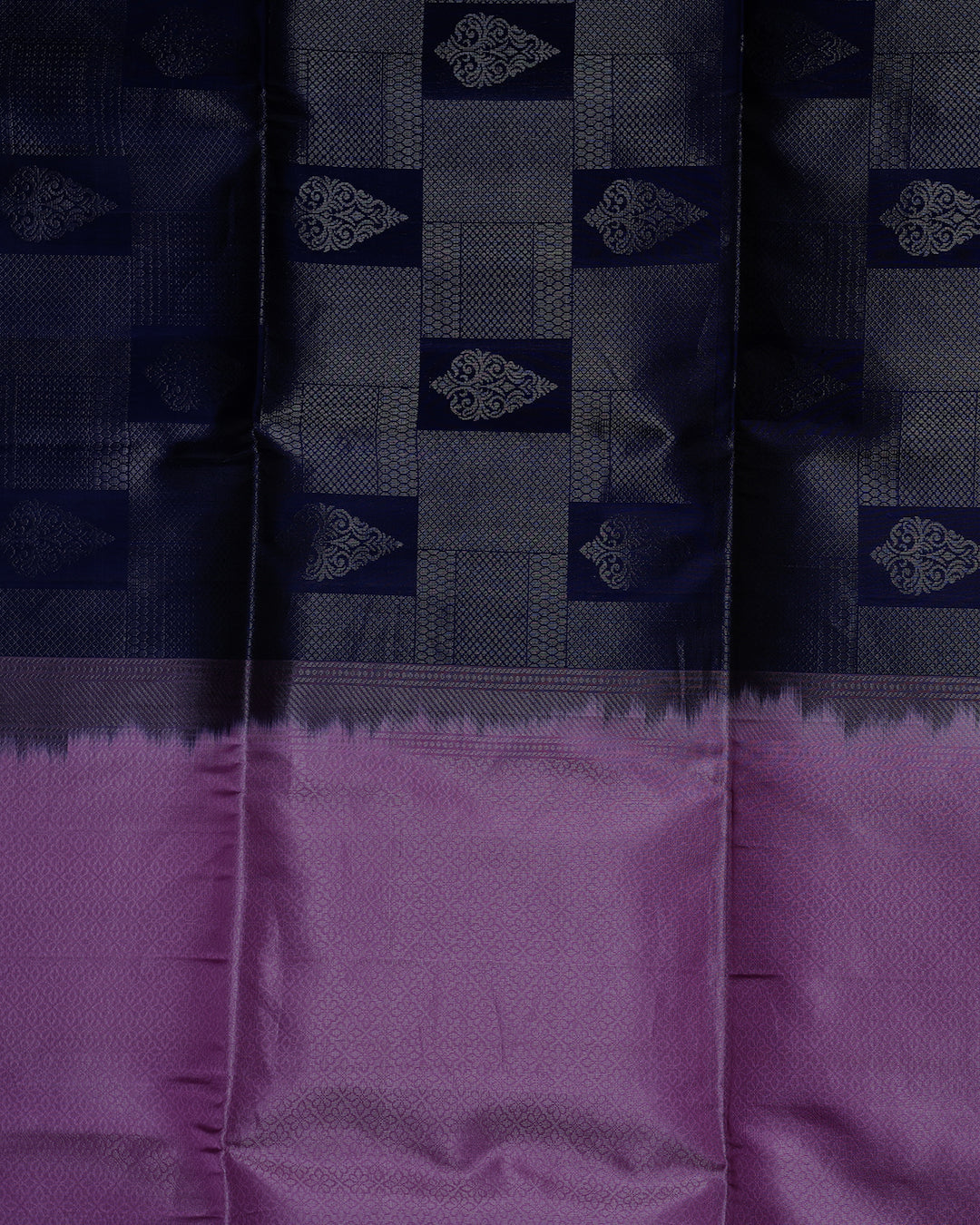 Pink Diamond Butta Semi Contrast Pure Silk Saree