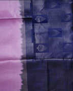 Pink Diamond Butta Semi Contrast Pure Silk Saree