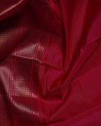 Rexona Green Pure Silk Saree with Red Korvai Border