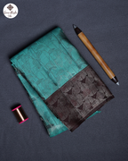 Rexona Green Pure Silk Saree with Vethalai Paaku Border