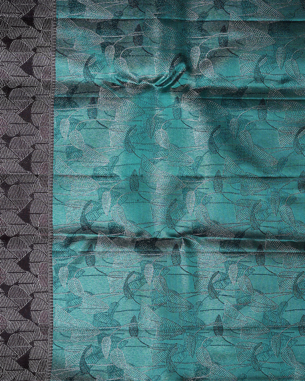 Rexona Green Pure Silk Saree with Vethalai Paaku Border