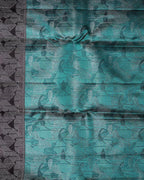 Rexona Green Pure Silk Saree with Vethalai Paaku Border