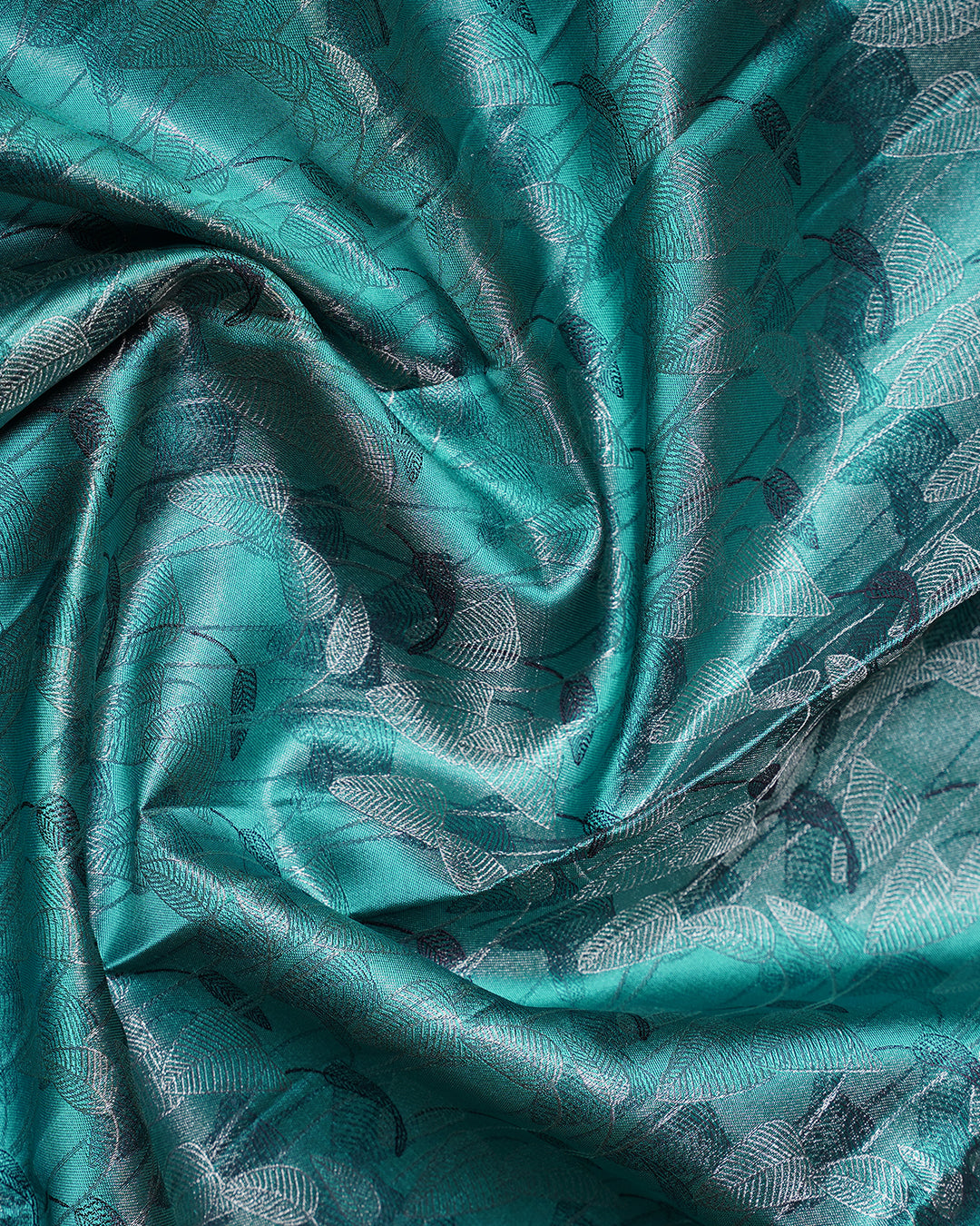 Rexona Green Pure Silk Saree with Vethalai Paaku Border