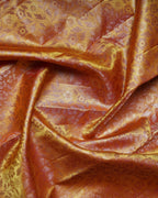 Pure Silk Sampaka Yellow Saree with Kodi Flower Border